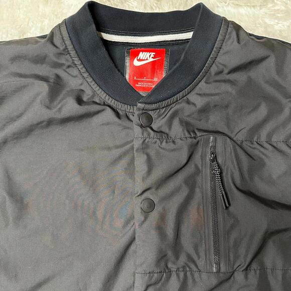 Nike Tech Bonded Short Sleeve Button Down Shirt Black Mens S - Picture 3 of 9